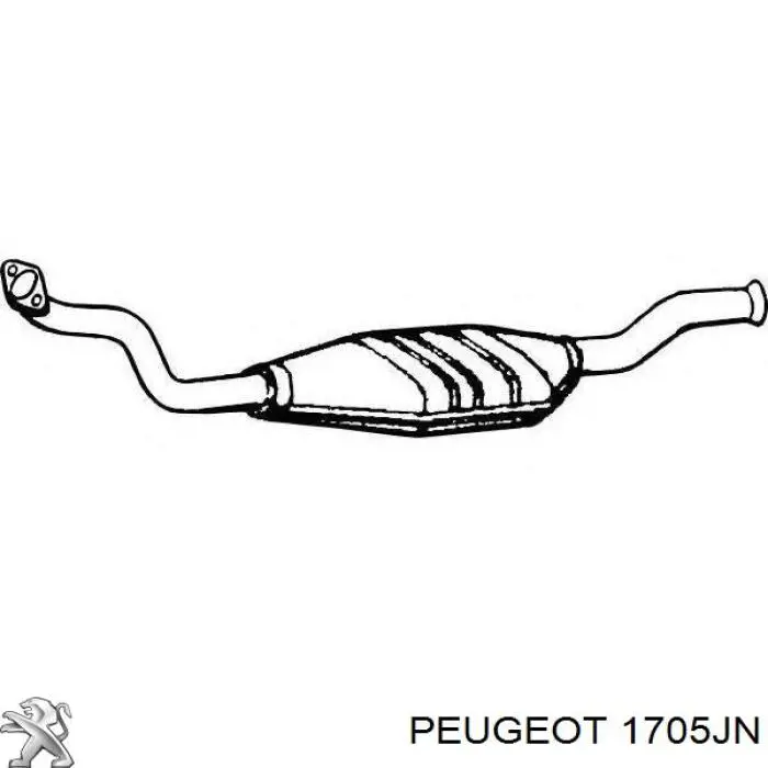 Каталізатор 1705JN Peugeot/Citroen