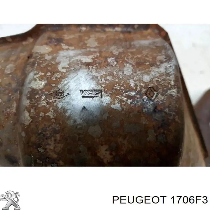 Труба приймальна (штани) глушника, передня 1706F3 Peugeot/Citroen