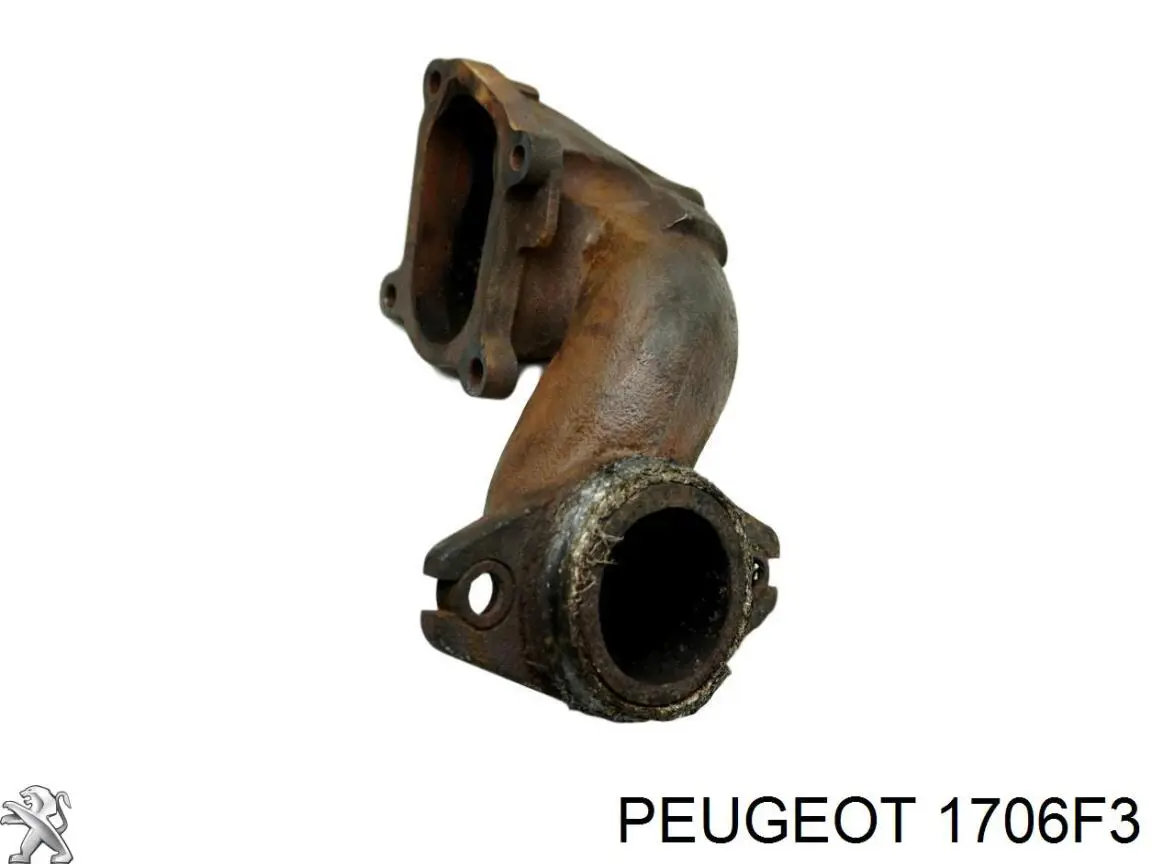 Купити 1706F3 Peugeot/Citroen Труба приймальна (штани) глушника, передня