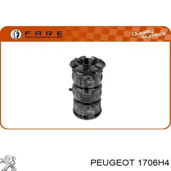 Глушник, центральна частина 1706H4 Peugeot/Citroen