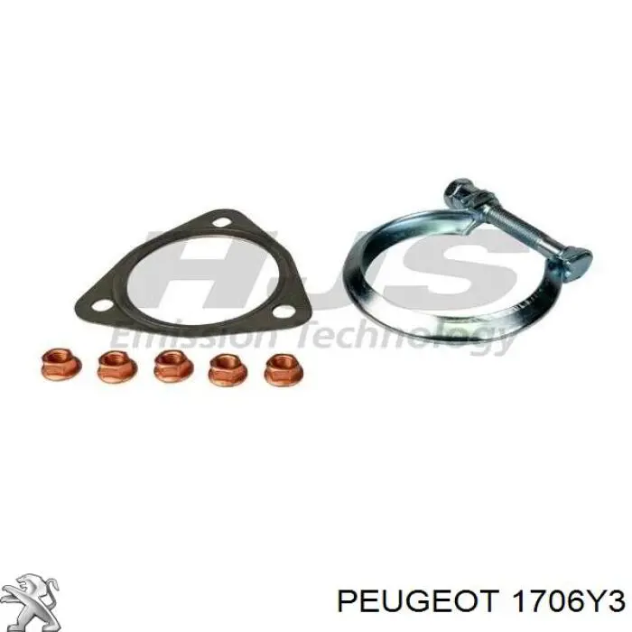 Купити 1706Y3 Peugeot/Citroen Перетворювач відпрацьованих газів