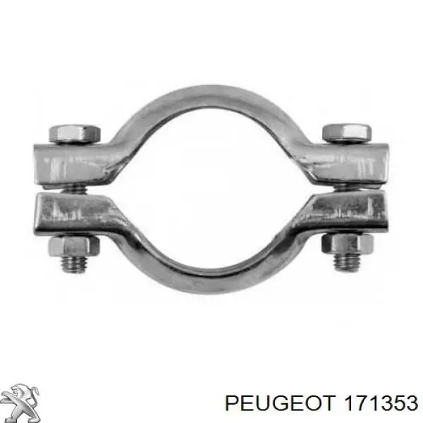 Кронштейн/хомут глушника, передній Peugeot/Citroen 171353 ціна, від 4.05 USD