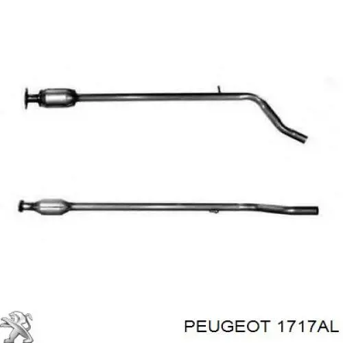 Глушник, центральна частина Peugeot Partner (5F) (Пежо Партнер)