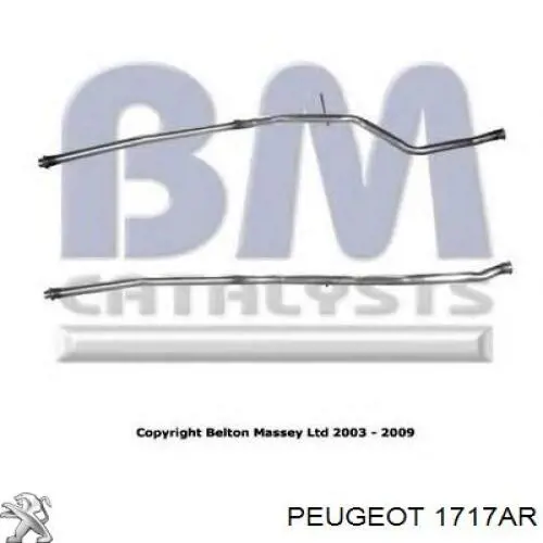 Купити 1717J0 Peugeot/Citroen Вихлопна труба