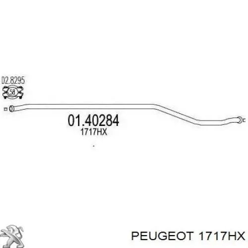 Глушник Peugeot/Citroen 1717HX ціна, від 36.74 USD