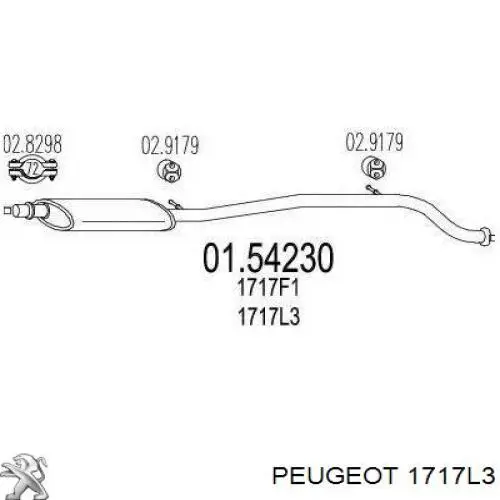 Купити 1717L3 Peugeot/Citroen Вихлоп