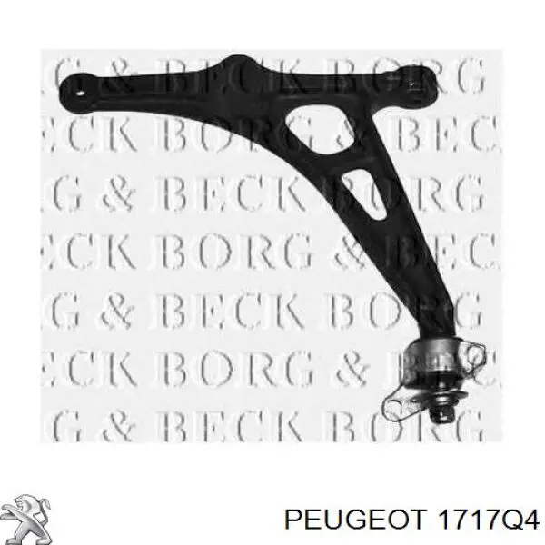 Глушник, центральна частина 1717Q4 Peugeot/Citroen