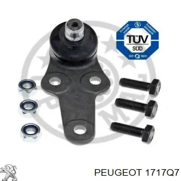 Глушник Peugeot/Citroen 1717Q7 ціна, від 76.81 USD