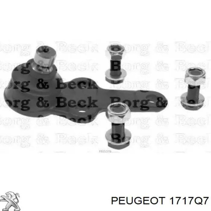 Глушник, задня частина 00001717Q7 Peugeot/Citroen