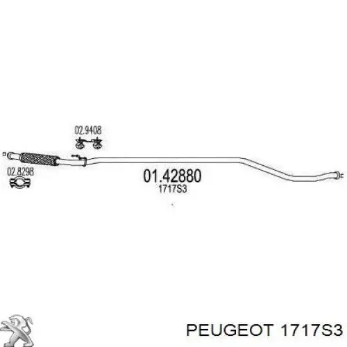 Глушник Peugeot/Citroen 1717S3 ціна, від 76.46 USD