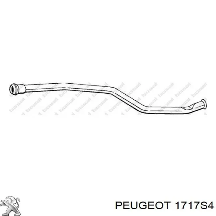 Купити 1717S4 Peugeot/Citroen Вихлопна труба