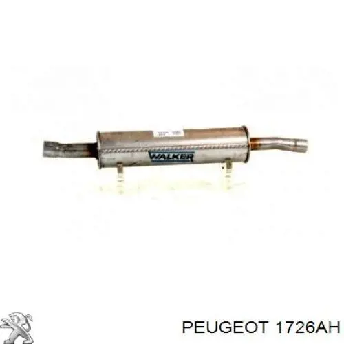 Глушник, задня частина 1726KZ Peugeot/Citroen