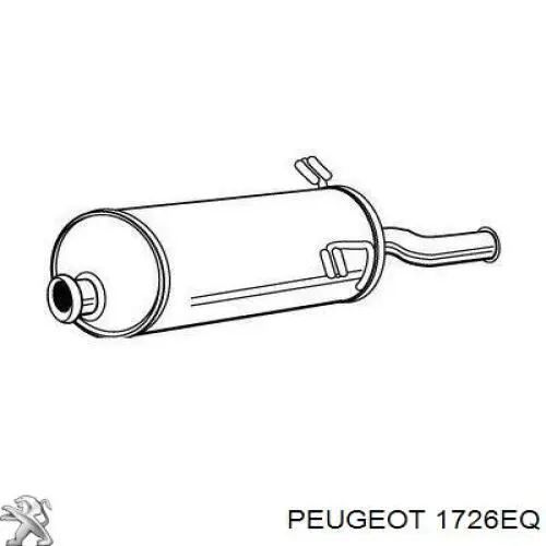 1726EQ Peugeot/Citroen Глушник, задня частина