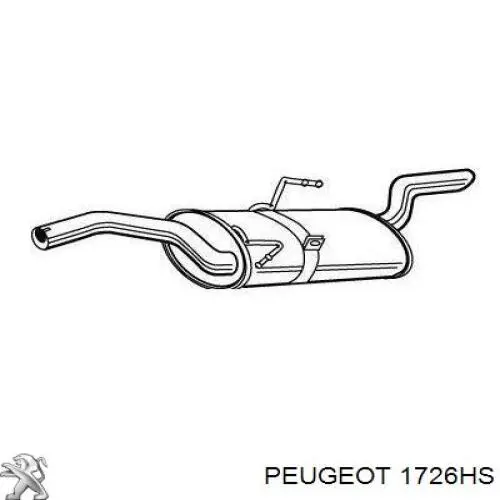 Вихлоп Peugeot/Citroen 1726HS ціна, від 86.19 USD