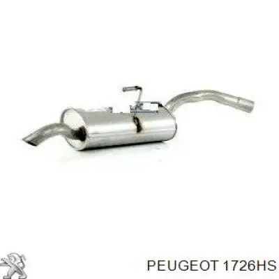 1726HS Peugeot/Citroen Глушник, задня частина