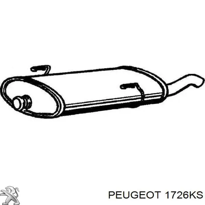 Вихлоп Peugeot/Citroen 1726KS ціна, від 59.12 USD