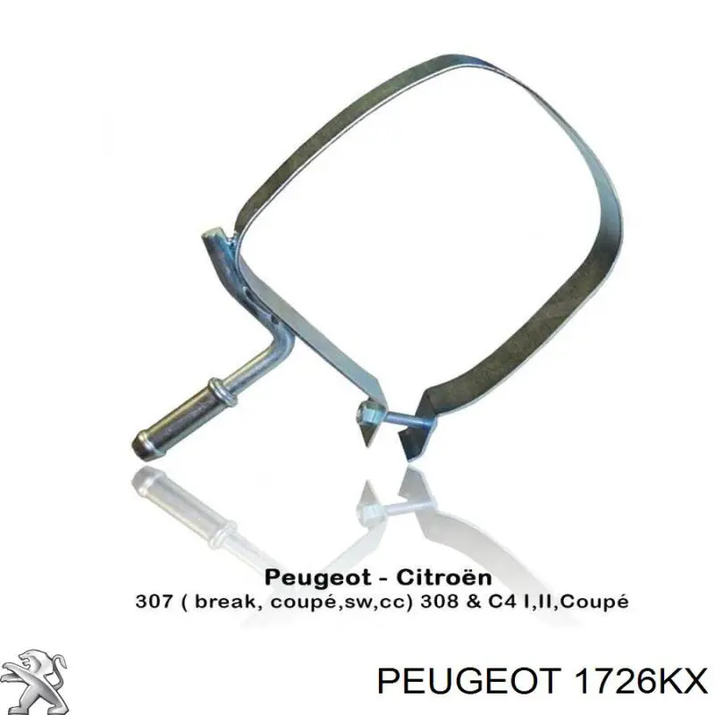 Вихлопна труба Peugeot/Citroen 1726KX ціна, від 21.62 USD