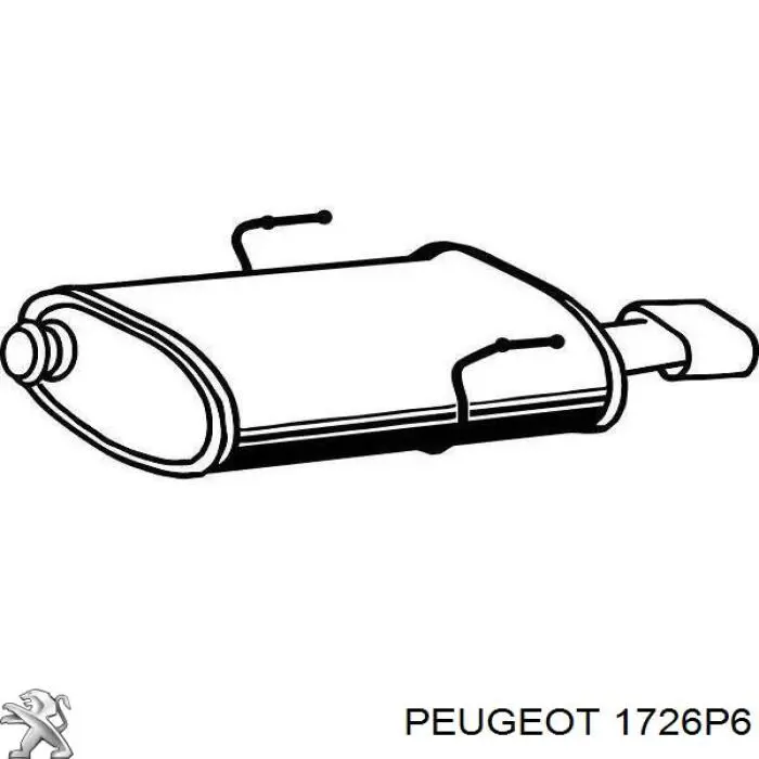 Вихлоп Peugeot/Citroen 1726P6 ціна, від 59.48 USD