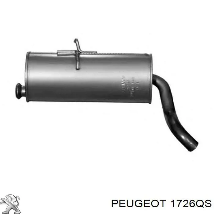Вихлопна труба Peugeot/Citroen 1726QS ціна, від 42.23 USD