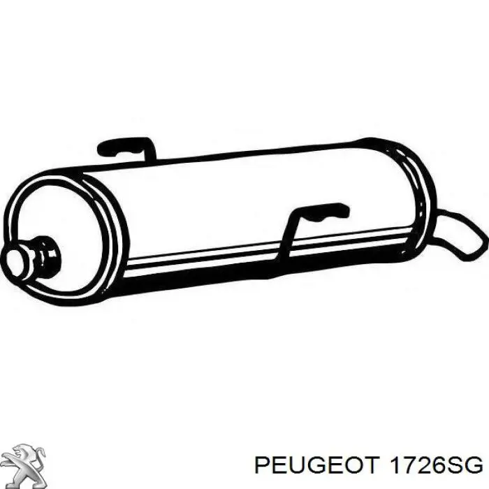 Вихлоп Peugeot/Citroen 1726SG ціна, від 171.29 USD