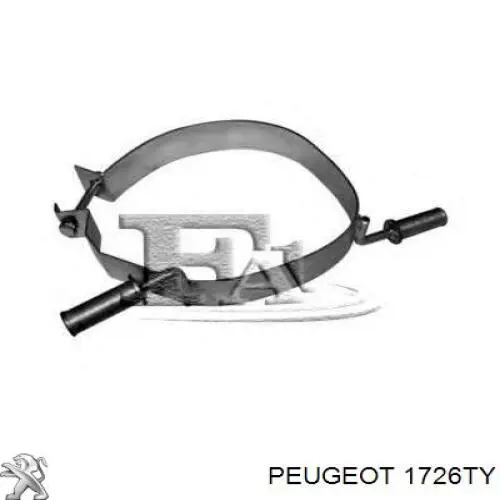 Вихлопна труба Peugeot/Citroen 1726TY ціна, від 17.48 USD