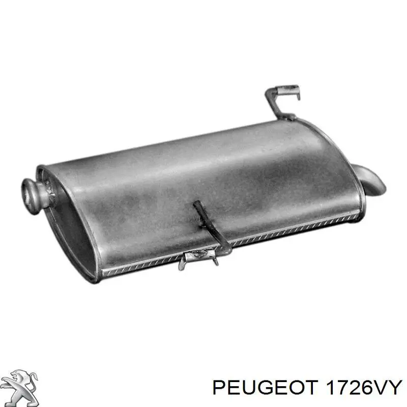 Вихлопна труба Peugeot/Citroen 1726VY ціна, від 57.50 USD