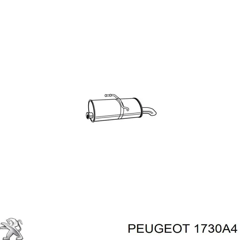 Вихлоп Peugeot/Citroen 1730A4 ціна, від 57.07 USD