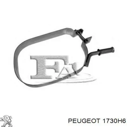 Вихлоп Peugeot/Citroen 1730H6 ціна, від 54.04 USD