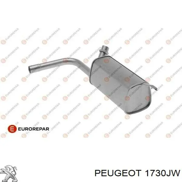 Купити 1730JW Peugeot/Citroen Глушник вихлопних газів кінцевий