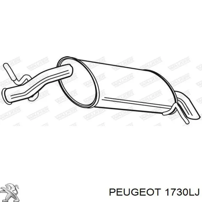 Вихлоп Peugeot/Citroen 173090 ціна, від 50.97 USD
