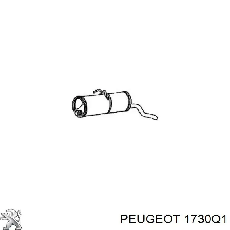 Купити 1730Q1 Peugeot/Citroen Глушник вихлопних газів кінцевий