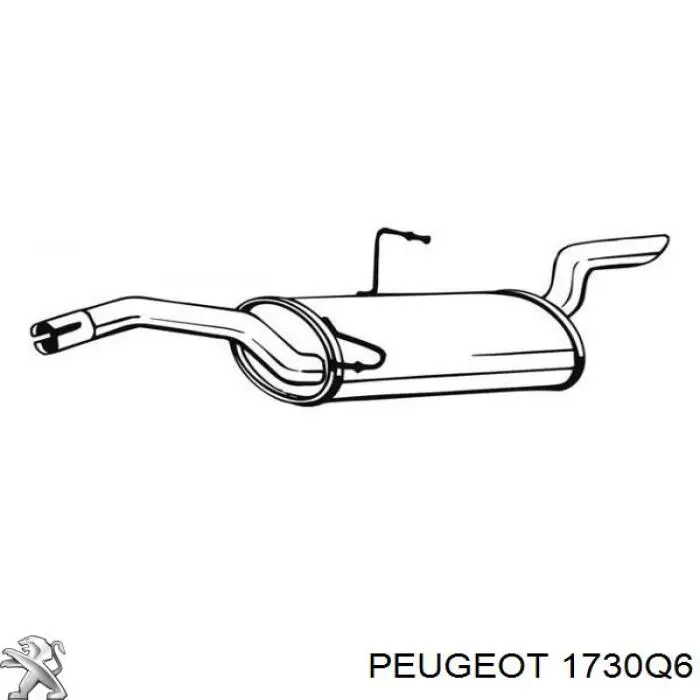 Вихлопна труба Peugeot/Citroen 1730Q6 ціна, від 86.67 USD