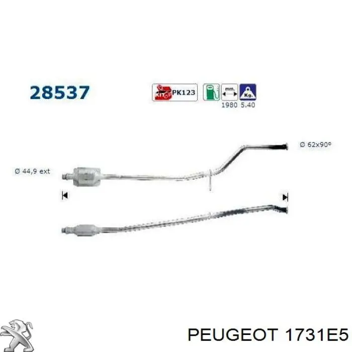 Купити 1731E5 Peugeot/Citroen 