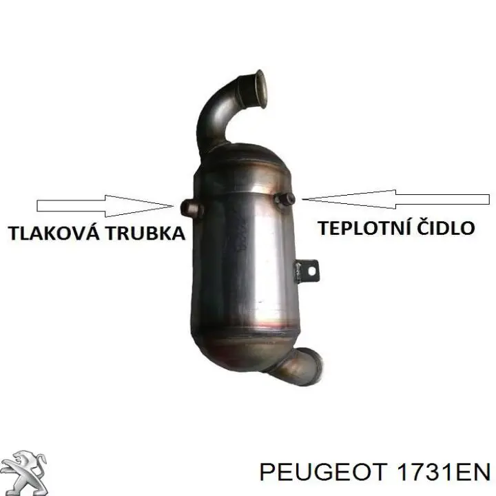 Конвертор-каталізатор (каталітичний нейтралізатор) Peugeot/Citroen 1731EN ціна, від 333.94 USD