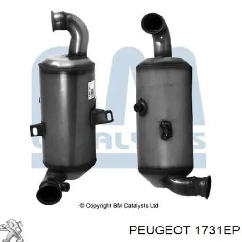 Фільтр системи відпрацьованих газів Peugeot/Citroen 1731EP ціна, від 164.89 USD