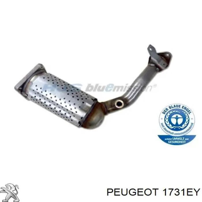 1731EY Peugeot/Citroen конвертор-каталізатор (каталітичний нейтралізатор)