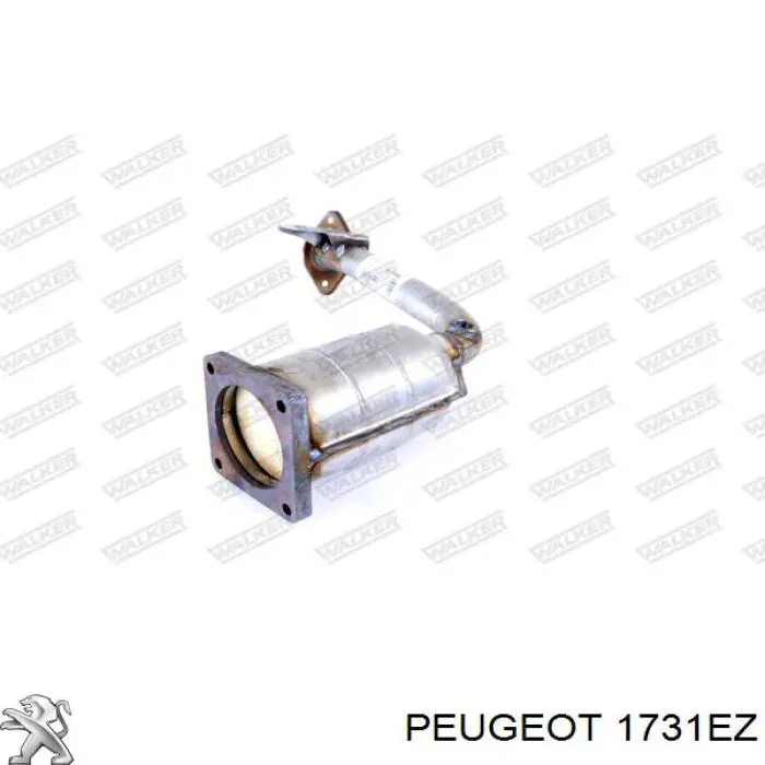 1731EZ Peugeot/Citroen конвертор-каталізатор (каталітичний нейтралізатор)