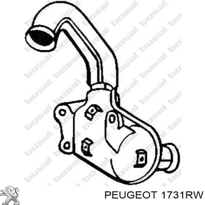 1609166680 Peugeot/Citroen Каталітичний нейтралізатор відпрацьованих газів