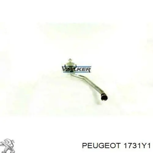Купити 1731Y1 Peugeot/Citroen Труба приймальна (штани) глушника, передня
