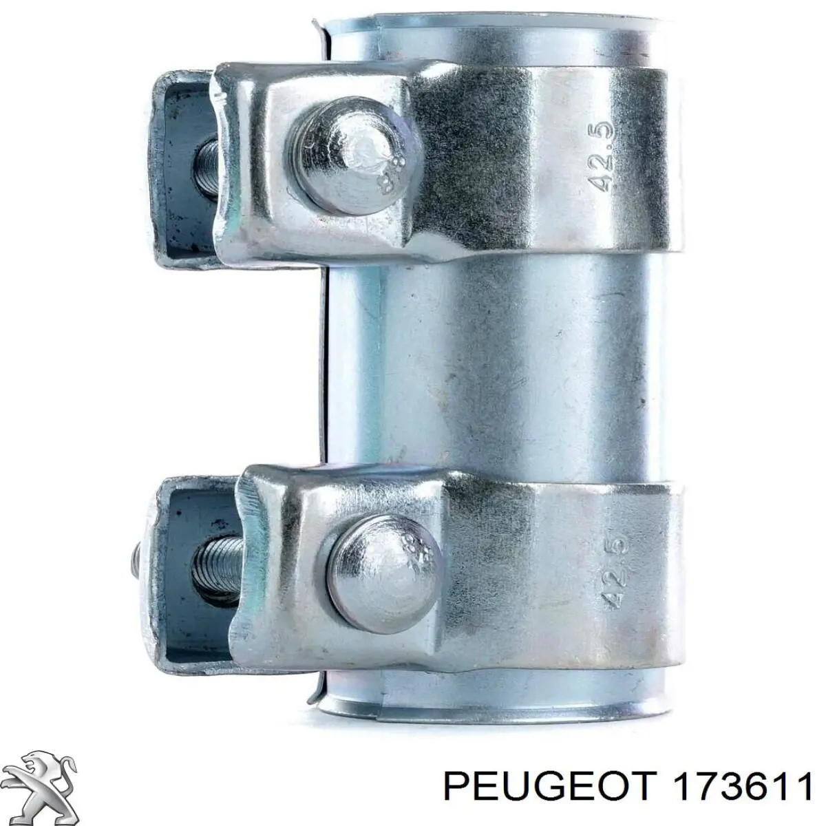 173611 Peugeot/Citroen кронштейн/хомут глушника, передній