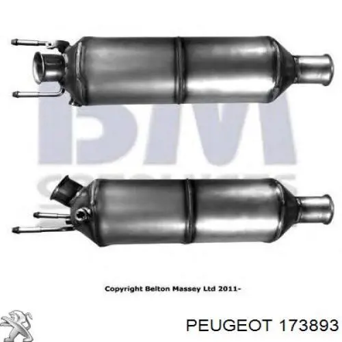 Фільтр системи відпрацьованих газів Peugeot/Citroen 173893 ціна, від 241.07 USD