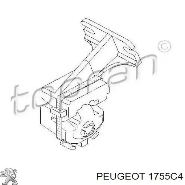 Тримач глушника задній Peugeot/Citroen 1755C4 ціна, від 7.54 USD