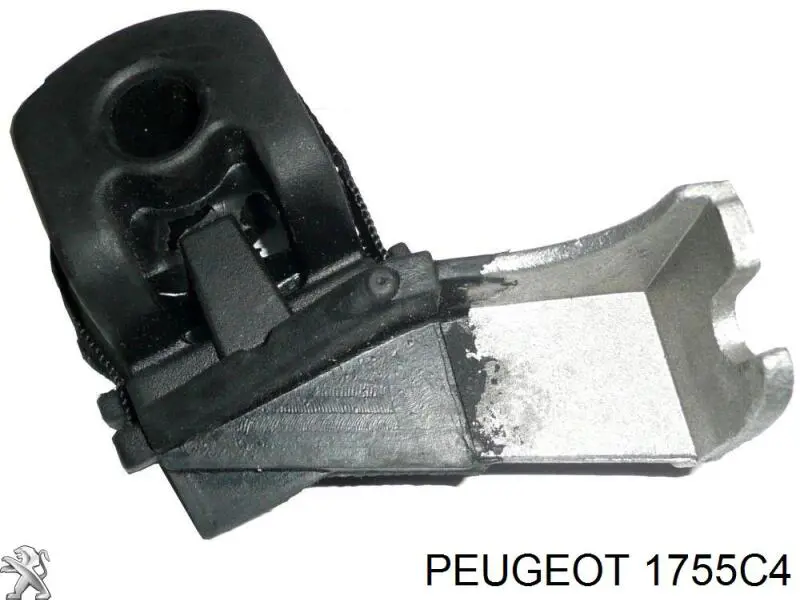 1755C4 Peugeot/Citroen кронштейн/хомут глушника, задній