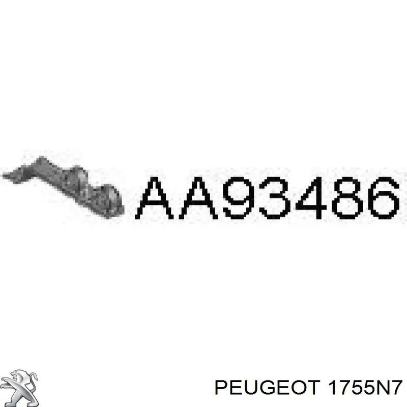 Подушка кріплення глушника Peugeot/Citroen 1755N7 ціна, від 15.00 USD