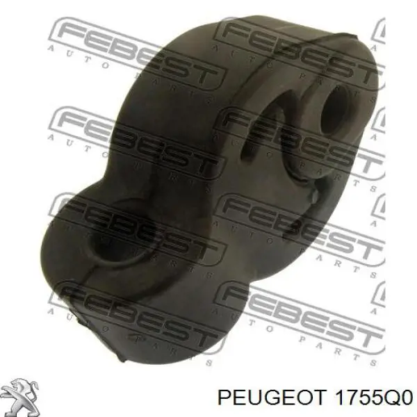 1755Q0 Peugeot/Citroen подушка кріплення глушника