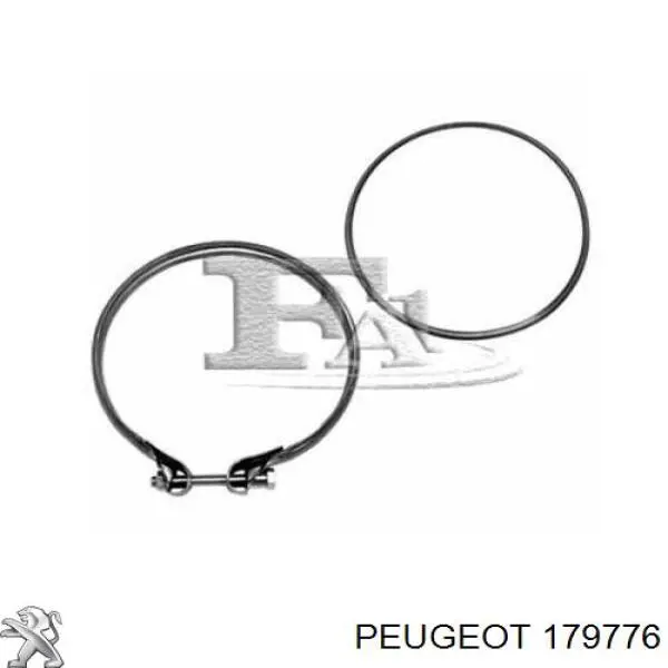 Купити 179776 Peugeot/Citroen Хомут кріплення глушника передній