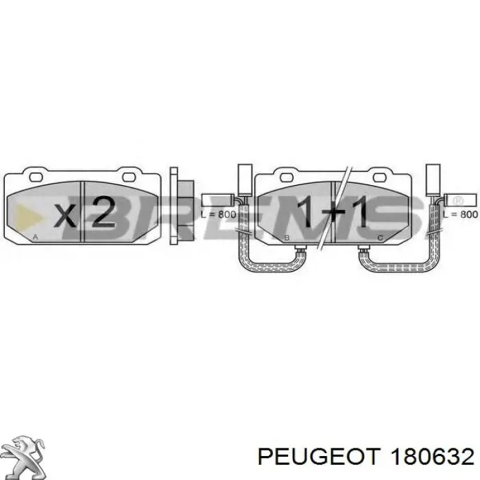 Купити 180632 Peugeot/Citroen Кронштейн подушки (опори) двигуна, передньої