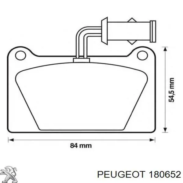 Купити 180652 Peugeot/Citroen Подушка (опора) двигуна, права верхня