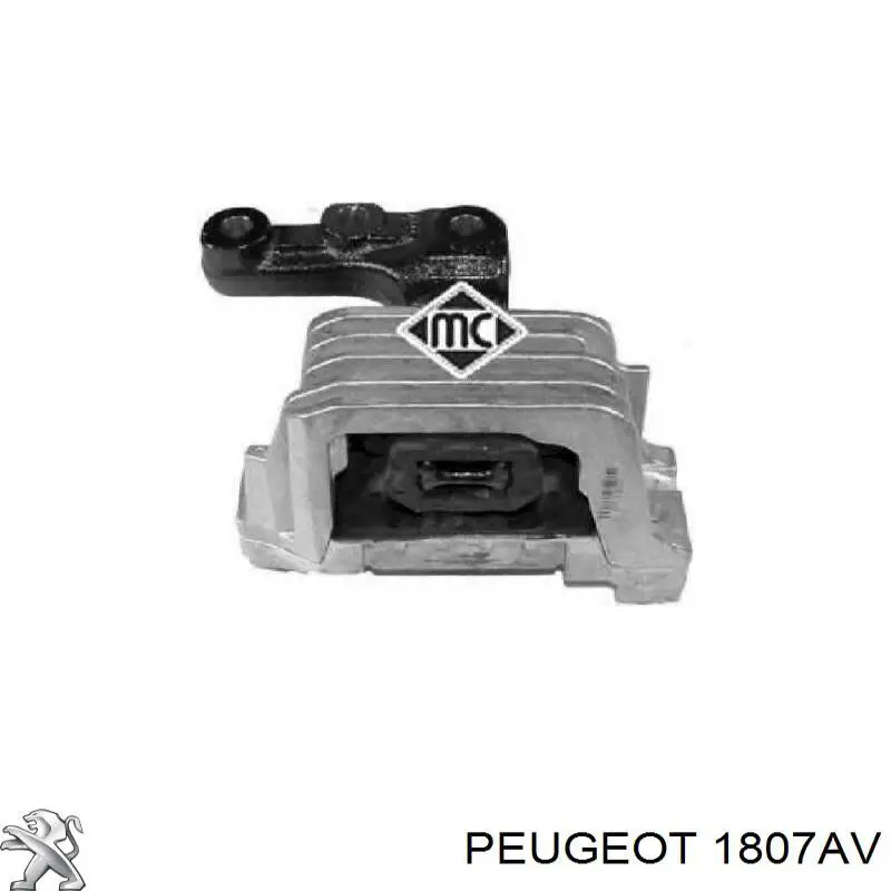 Подушка (опора) двигуна, права верхня Peugeot/Citroen 1807AV ціна, від 52.21 USD