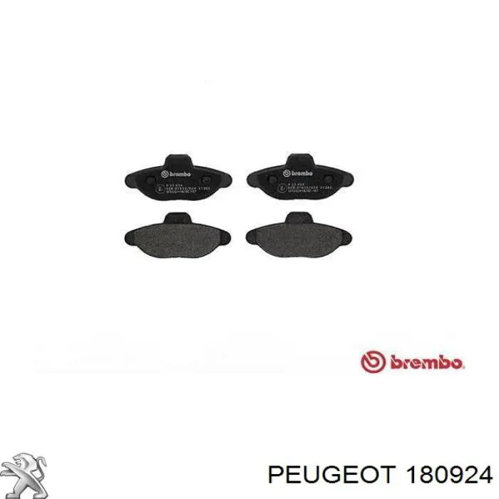 0000180924 Peugeot/Citroen Права подушка двигуна